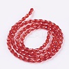 Faceted Glass Beads Strands X-GLAA-A036-F15-2