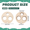 Basswood Measuring Tool for Doll Craft Eyes TOOL-WH0155-124B-2