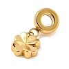 Ion Plating(IP) 304 Stainless Steel European Dangle Charms STAS-U005-41G-2