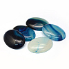Oval Dyed Natural Striped Agate/Banded Agate Cabochons LS-X-G-R349-30x40-11-1