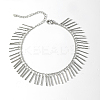 Fashionable Casual Brass Tube Charms Tassel Anklet for Women LX5700-1