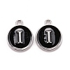 Platinum Plated Alloy Charms ENAM-S118-02I-P-1