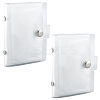 2Pcs PVC Mini Photocard Holder Book AJEW-SP0002-20A-05-1