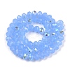 Electroplate Glass Beads Strands EGLA-A044-J8mm-L03-3