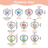 20Pcs 10 Styles Alloy Glass Pendants DIY-HS0002-04-2