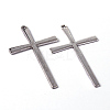 Tibetan Style Alloy Cross Large Pendants EAAA0100Y-NF-1