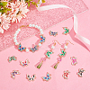 HOBBIESAY 60Pcs 10 Styles Alloy Enamel Connector Charms ENAM-HY0001-25-5