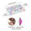 80Pcs 8 Colors Glass Pointed Back Rhinestone RGLA-FS0001-20-4