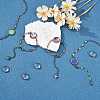 DIY Rainbow Color Blank Dome Link Bracelet Making Kit DIY-SZ0009-08-4