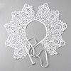 Detachable Fibre Lady's Embroidered Collars AJEW-CJC0006-01-2