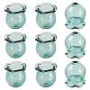 10Pcs Glass Bead Caps for Wind Chimes Making GLAA-BY0001-05F-3