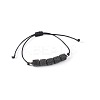 Bohemian Adjustable Handmade Dyed Natuarl Lava Rock Braided Bead Bracelets for Women RX0209-8-1