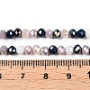 Electroplate Glass Beads Strands GLAA-T023-B16-11-4
