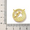 Rack Plating Brass Micro Pave Cubic Zirconia Pendants KK-C074-02G-04-3