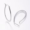 304 Stainless Steel Hoop Earrings EJEW-F105-31P-2