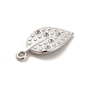 Non-Tarnish 304 Stainless Steel Pendant Rhinestone Settings STAS-F282-08P-3