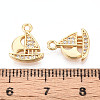 Brass Micro Pave Cubic Zirconia Charms X1-KK-N263-111G-3