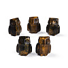 Natural Tiger Eye Owl Display Decorations G-N345-04F-1