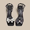 4Pcs 2 Style Heart Pattern Organza Bowknot Shoe Decorations DIY-FH0005-76-6
