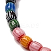 Handmade Lampwork Chevron Beads Strands LAMP-K041-01A-03-4