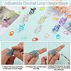 10Pcs 10 Colors Iron Crochet Tool IFIN-SZ0001-41-3