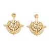 Brass Micro Pave Cubic Zirconia Pendants KK-A281-24G-01-1