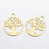 Brass Charms KK-P049-07G-1