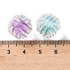UV Plating Rainbow Iridescent Acrylic Beads OACR-H112-16C-3