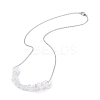 Natural Quartz Crystal Chips Beaded Jewelry Set SJEW-JS01231-05-4