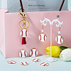 60Pcs Rack Plating Alloy Enamel Pendants FIND-SC0012-49-4