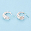 925 Sterling Silver Stud Earring Findings STER-N017-08S-1