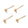 Ion Plating(IP) 304 Stainless Steel Ball Post Stud Earring Findings STAS-E163-44G-1