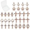 Alloy Rhinestone Links Connectors ALRI-SC0001-09LG-1