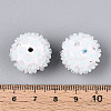 Handmade Polymer Clay Rhinestone with Resin Daisy Flower CLAY-T022-02D-4