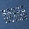 50Pcs Tibetan Style Alloy Bead Frame TIBEB-FS0001-10AS-10
