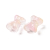 Transparent Spray Painted Glass Beads GLAA-I050-11M-2