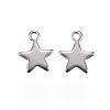 Tarnish Resistant 201 Stainless Steel Charms STAS-F039-04A-P-1