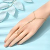 Brass Micro Pave Cubic Zirconia Mittens Bracelets BJEW-C156-01G-03-3