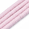 Handmade Polymer Clay Beads Strands CLAY-R089-6mm-049-1