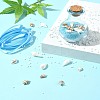 Ocean Beach Theme Glass & Shell Beads Wish Bottle DIY Making Kits DIY-FS0007-57-10