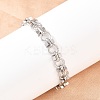 304 Stainless Steel Link Chain Bracelets for Women BJEW-H207-01F-P-3