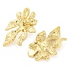 304 Stainless Steel Flower Stud Earrings for Women EJEW-U023-08G-3