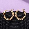 Brass Polygon Hoop Earrings EJEW-A143-08G-1