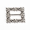 Square Alloy Buckles JEWB-WH0014-10B-2