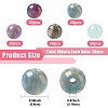 100Pcs 5 Colors Resin Beads RESI-YW0005-50-2
