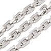 201 Stainless Steel Square Link Chains CHS-H118-17P-1