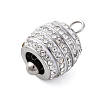 304 Stainless Steel Crystal Rhinestone Pendants STAS-H235-12P-2