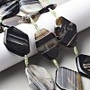 Natural Banded Agate/Striped Agate Beads Strands G-G196-A02-02-1