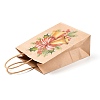 Christmas Theme Printed Kraft Paper Bags with Handles ABAG-M008-08C-3