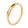 201 Stainless Steel Moon Phase Finger Ring for Women LS-RJEW-A006-04G-1-3